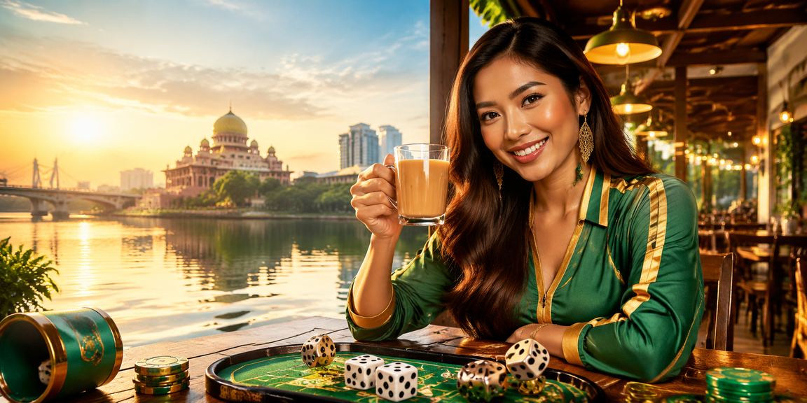 Malay-style dice game in Putrajaya with a clean, clearly laid-out table display